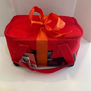 NWT - Trader Joes “Small” Insulated Bag in Red. Limited edition.